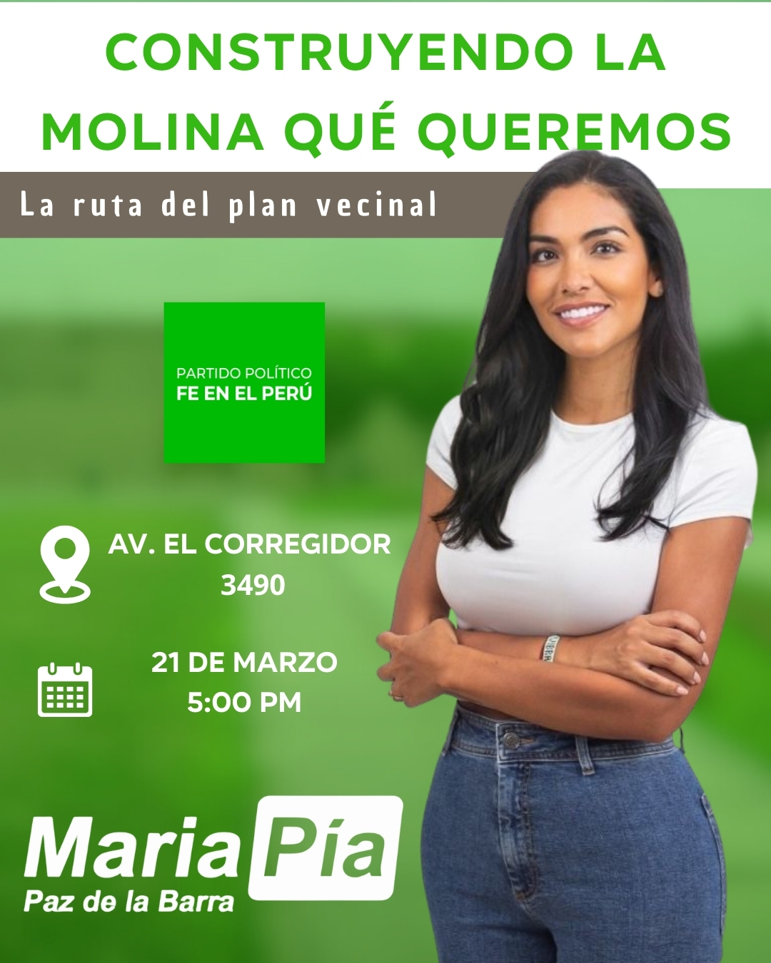 Afiche del evento Construyendo La Molina que queremos